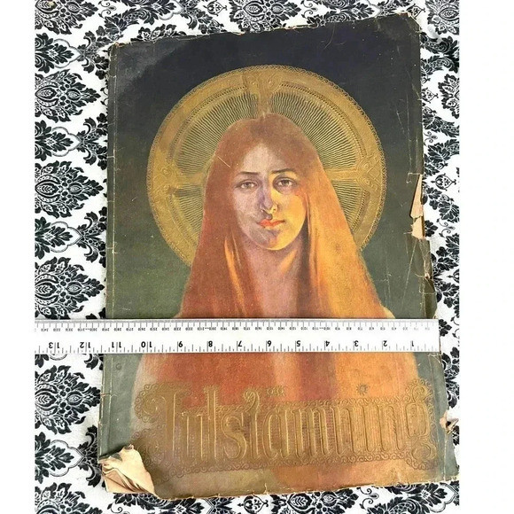 RARE Swedish Art Large Handmade Book 1915 Antique Artwork Reprints Cover - Picture 9 of 11